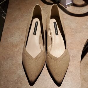 French Connection Tan Heels Elegant Design